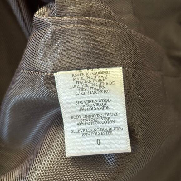 A.L.C. Bishop Blazer Jacket Single Breasted Front Button Wool Navy Blue Size 0 - Picture 7 of 10